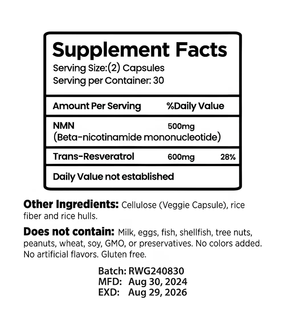 NMN Resveratrol - VITALIS